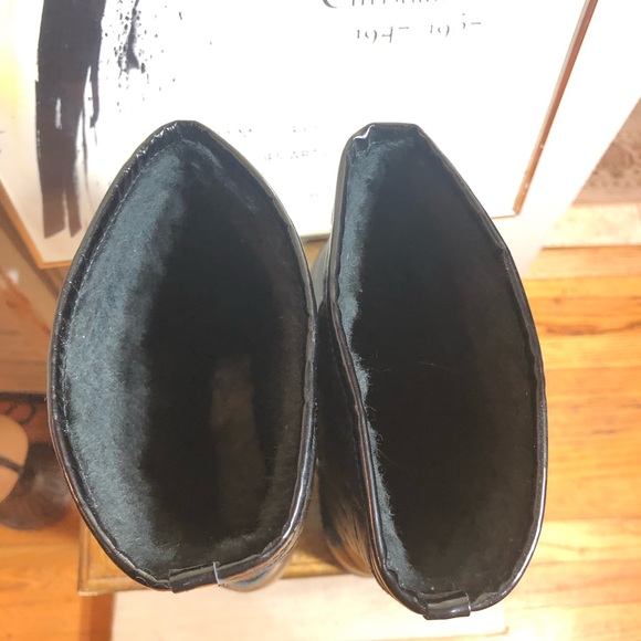 SZ 8-STUART WEITZMAN BLACK CHUNK HEEL QUILTED HEEL BOOTS - Picture 4 of 16